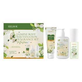 EELHOE Jasmine Body Care Set Gently Cleanses And Moisturizes Body Skin Jasmine Light Fragrance Leaves Fragrance For Body