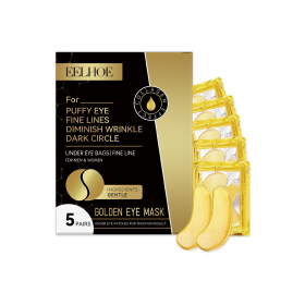 EELHOE Gold Firming Eye Mask Lightens Fine Lines, Dark Circles, Moisturizes And Moisturizes, And Firms The Skin Around The Eyes (Option: 1PCS)